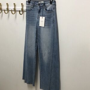 Hidden nori mid rise extra Wide-Leg Light Wash Womens Jeans